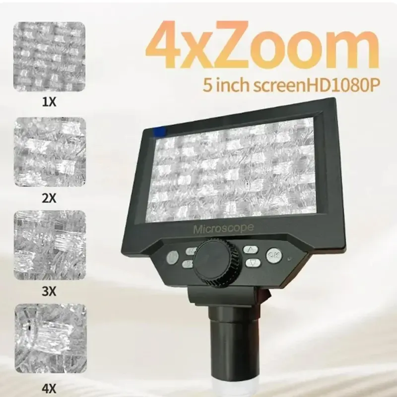 5.5inch LCD Digital Microscope 1000X 1080P Coin Microscope Magnifier with Stand Microscope For Electronics Repair Soldering