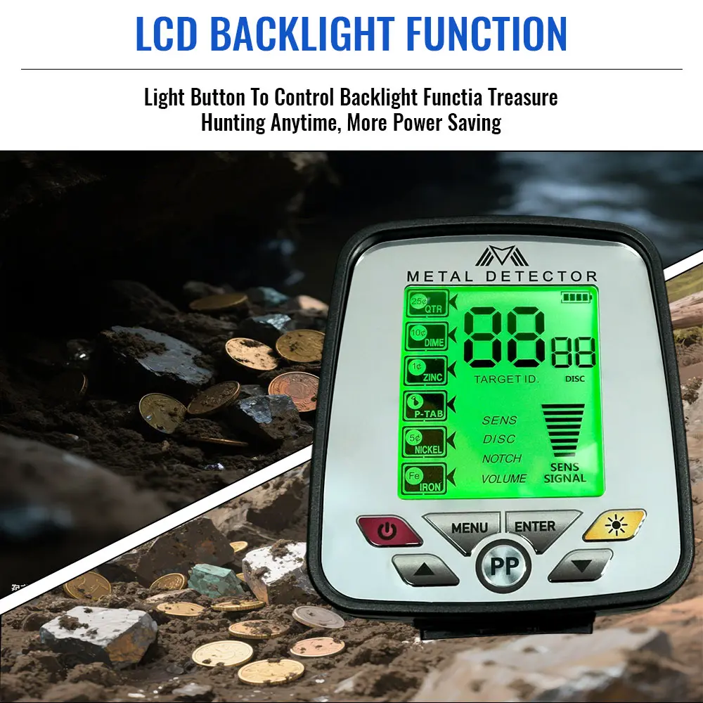 MD-5032 Newest Metal Detector Metal Detecting Pinpoint Waterproof Search Coil High Performance Underground Treasure Hunter