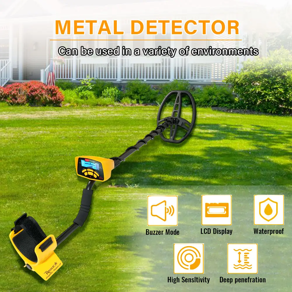 MD-6350 Metal Detector Professional Underground Detector High Sensitivity Gold Jewelry Coins All Metal Detecting Equipment