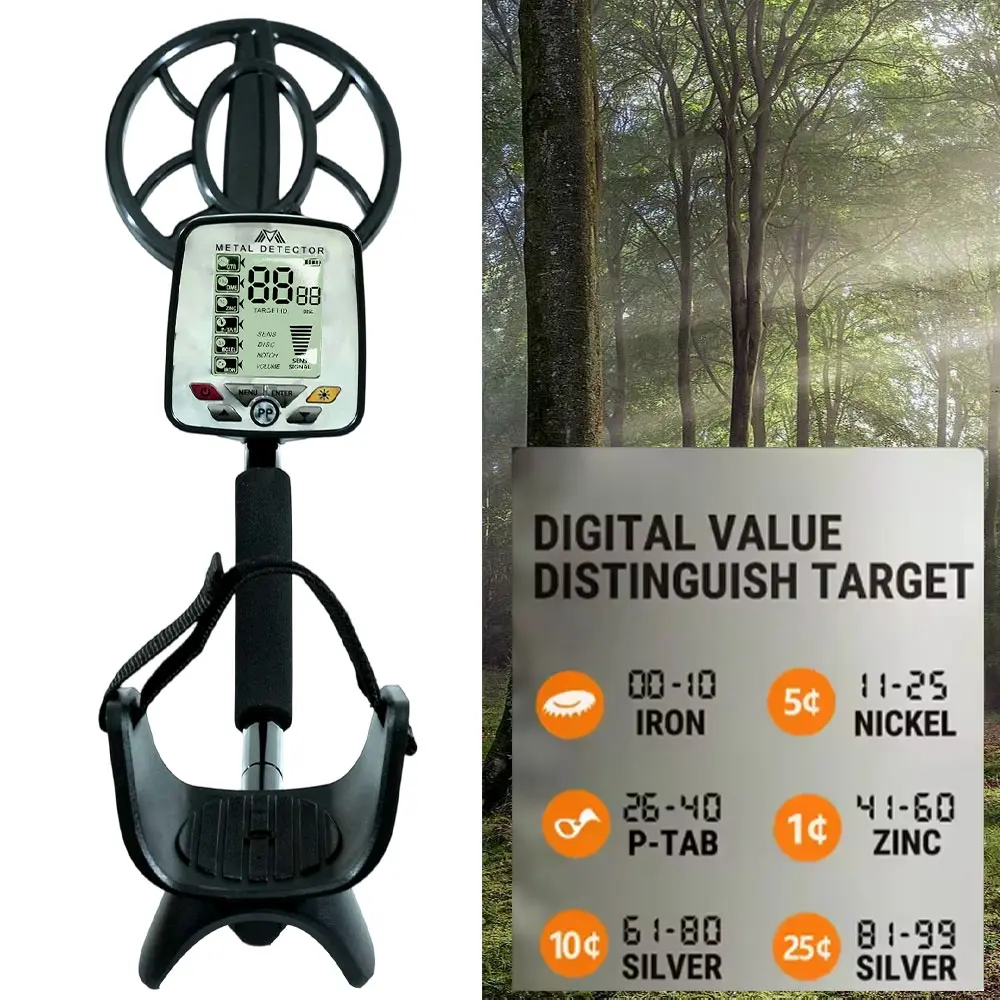 MD-5032 Newest Metal Detector Metal Detecting Pinpoint Waterproof Search Coil High Performance Underground Treasure Hunter