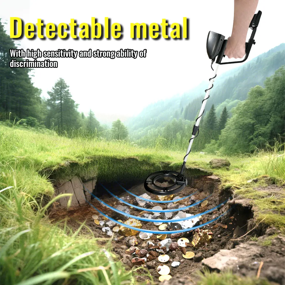 MD-4060 High Sensitivity Metal Detector Professional Underground Gold Detectors Pinpointer Detecting Jewelry Treasure Hunter