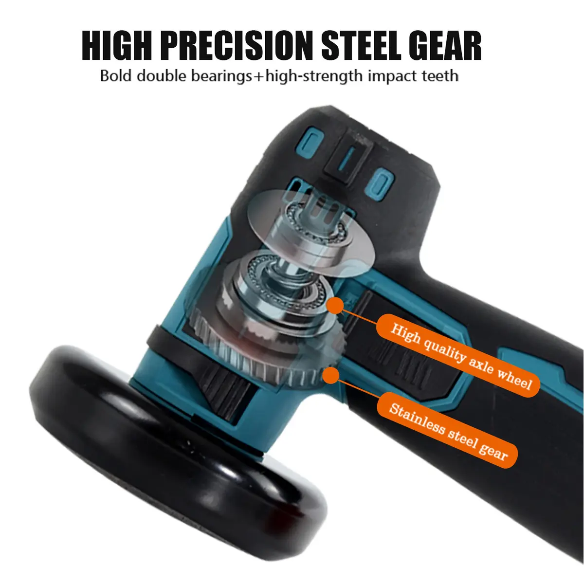 19500RPM Mini Angle Grinder Cordless Polishing Grinding Machine Electric Cordless Cutting Lithium Battery Power Tool