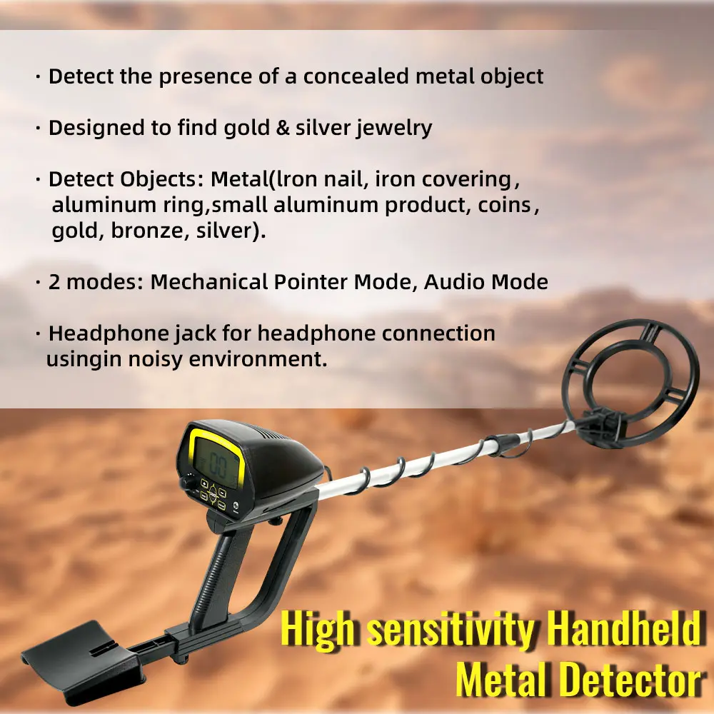 MD-4060 High Sensitivity Metal Detector Professional Underground Gold Detectors Pinpointer Detecting Jewelry Treasure Hunter