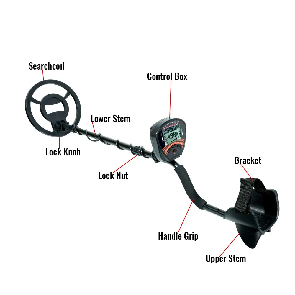MD810 Underground Metal Detector Gold Digger Treasure Hunter Professional Detecting Equipment 10" Waterproof IP68 Search Coil