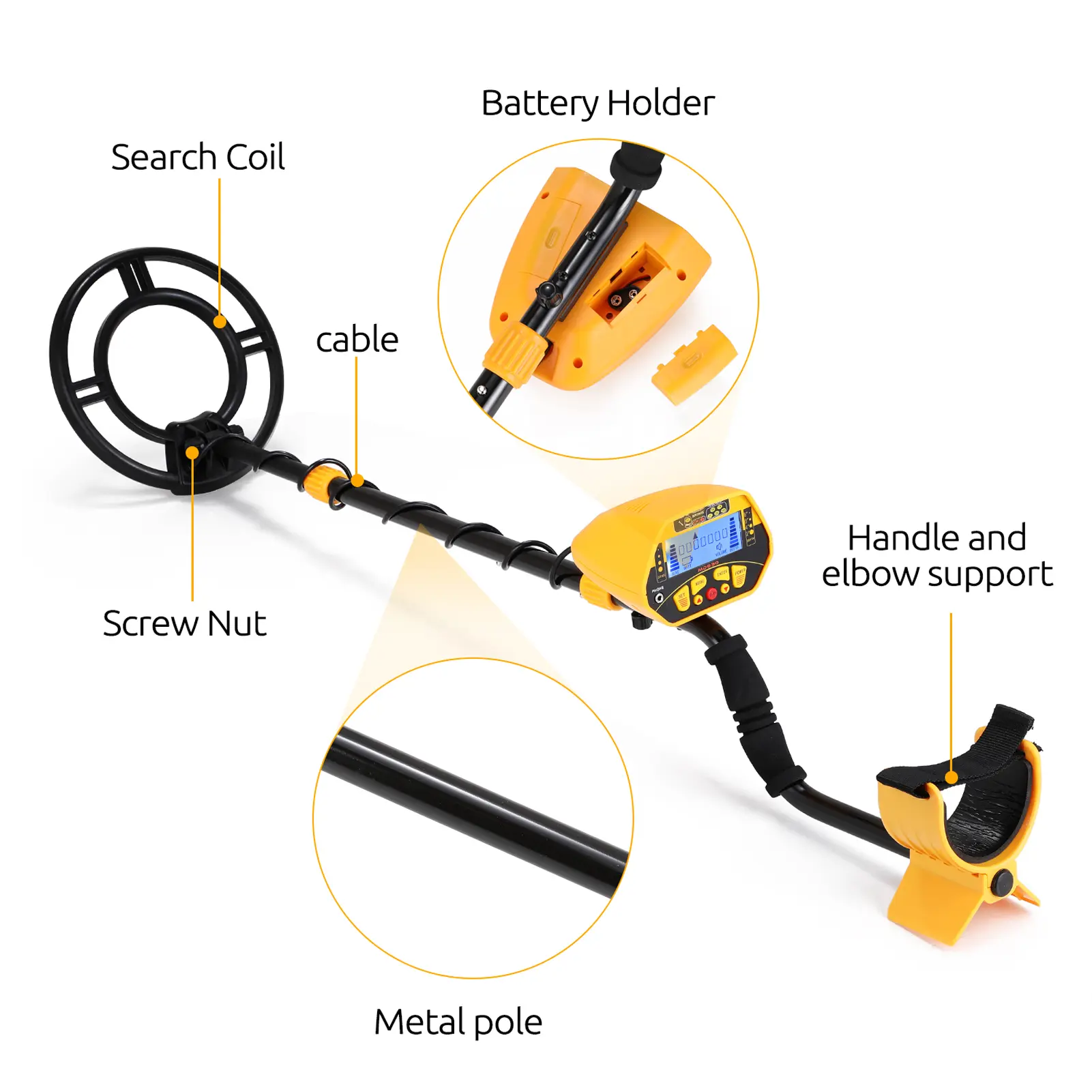 Hot sell metal detector MD-930 underground precise positioning GP pointer metal detector outdoor treasure hunting gold detector