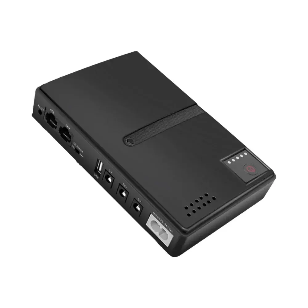 New AC85-265V DC1018P Router 5V9V12V Optical Cat Monitor Backup Uninterruptible 10400Mah DC Power Supply Charger Cell Phone UPS