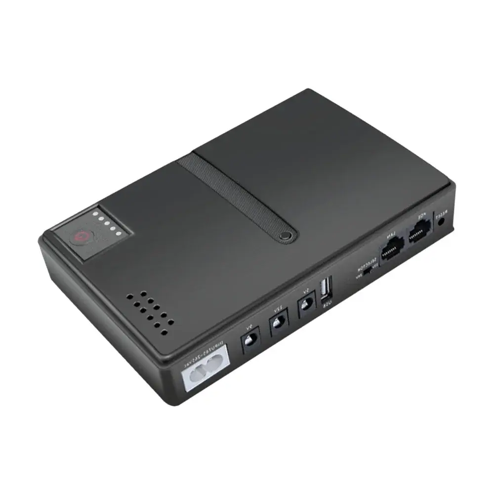 New AC85-265V DC1018P Router 5V9V12V Optical Cat Monitor Backup Uninterruptible 10400Mah DC Power Supply Charger Cell Phone UPS