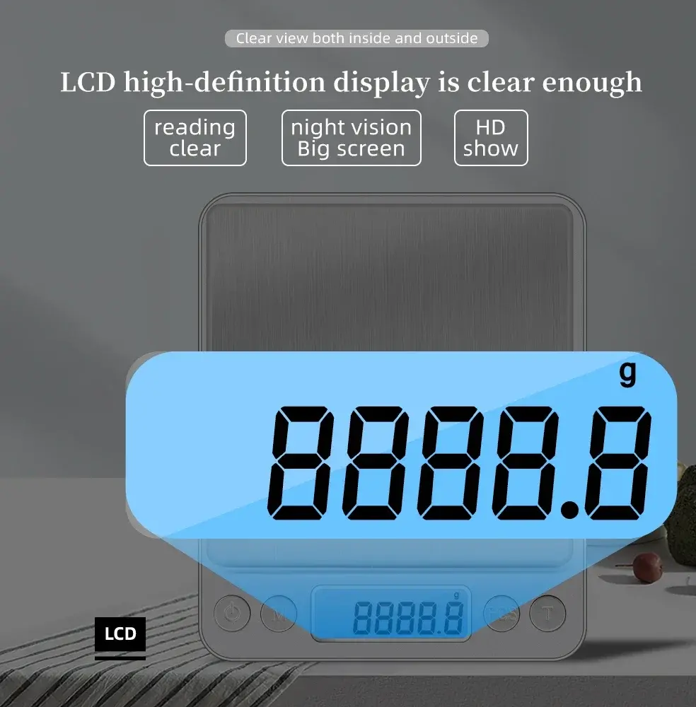 Protable 500g 300g 200g specifications of digital kitchen scales precision scales food and jewelry scales postal scales