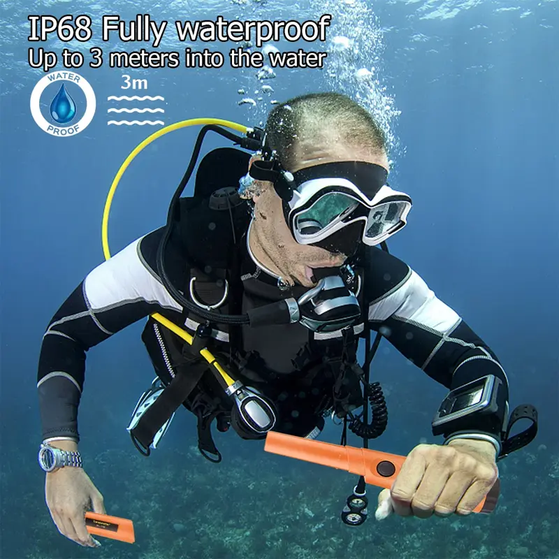2025 New high Sensitive Metal Detector pointer Pinpointing GP-pointer IP68 waterproof Hand Held Metal Detector with Bracelet kit
