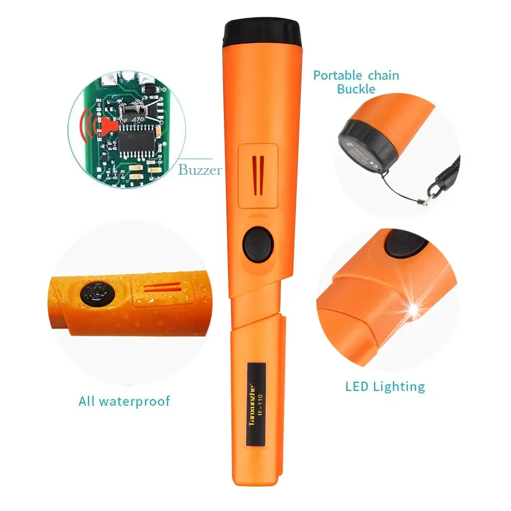 2025 New high Sensitive Metal Detector pointer Pinpointing GP-pointer IP68 waterproof Hand Held Metal Detector with Bracelet kit