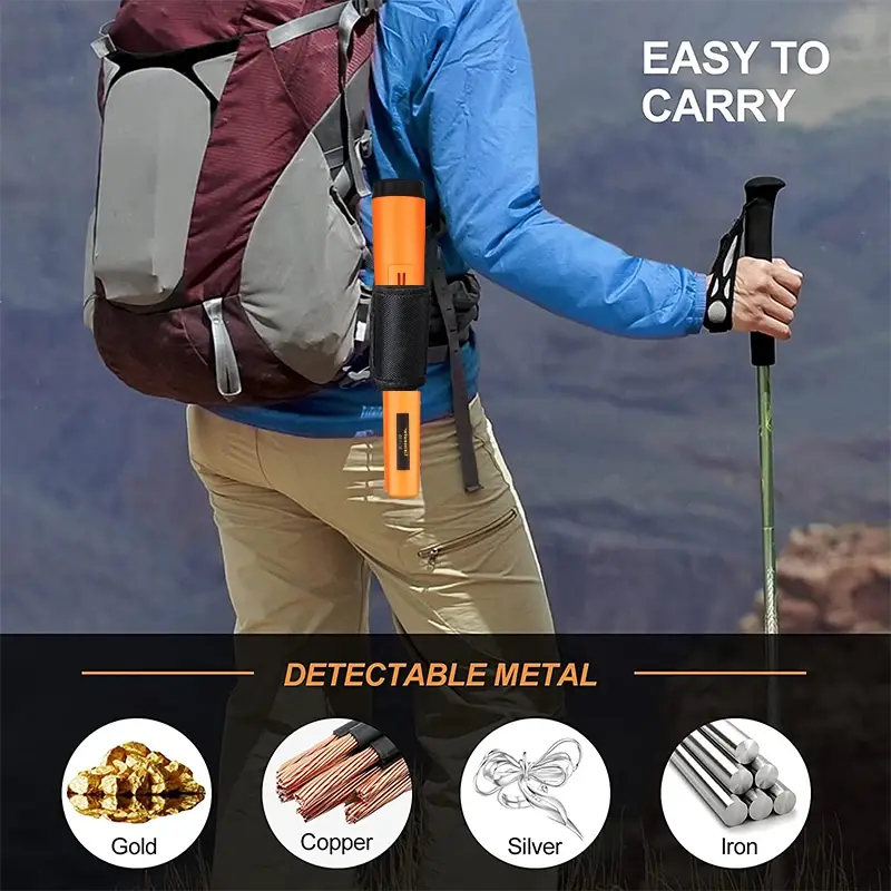2025 New high Sensitive Metal Detector pointer Pinpointing GP-pointer IP68 waterproof Hand Held Metal Detector with Bracelet kit
