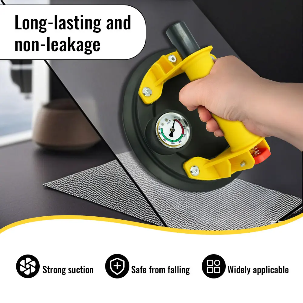 250 kg Vacuum Suction Cup Carrying Capacity Heavy Duty Lifter 8 Inch Hand Pump Suction Cup for Granite Tile Glass Manual Lifting