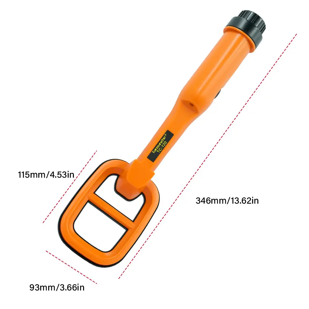 TC-120 Metal Finder Metal Detector Hand Held Pulse Pinpointer Induction Diving Treasure Waterproof Metal Detector