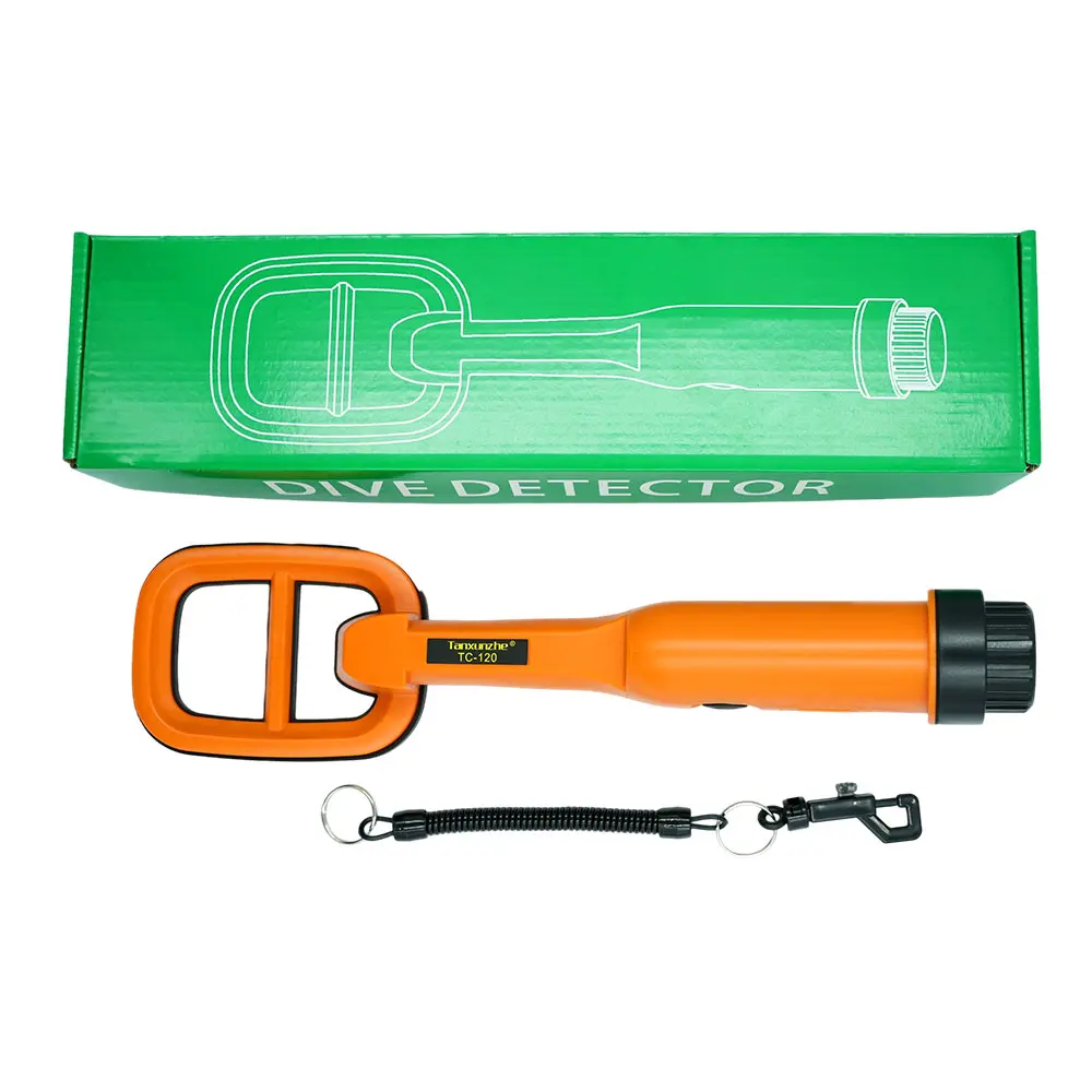 TC-120 Metal Finder Metal Detector Hand Held Pulse Pinpointer Induction Diving Treasure Waterproof Metal Detector