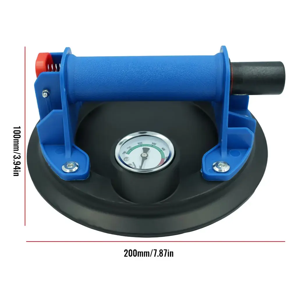 Hot sell 8 Inch Vacuum Suction Cup Glass Lifter Powerful Heavy Duty Vacuum Lifter for Granite & Glass Lifting Window Replacement