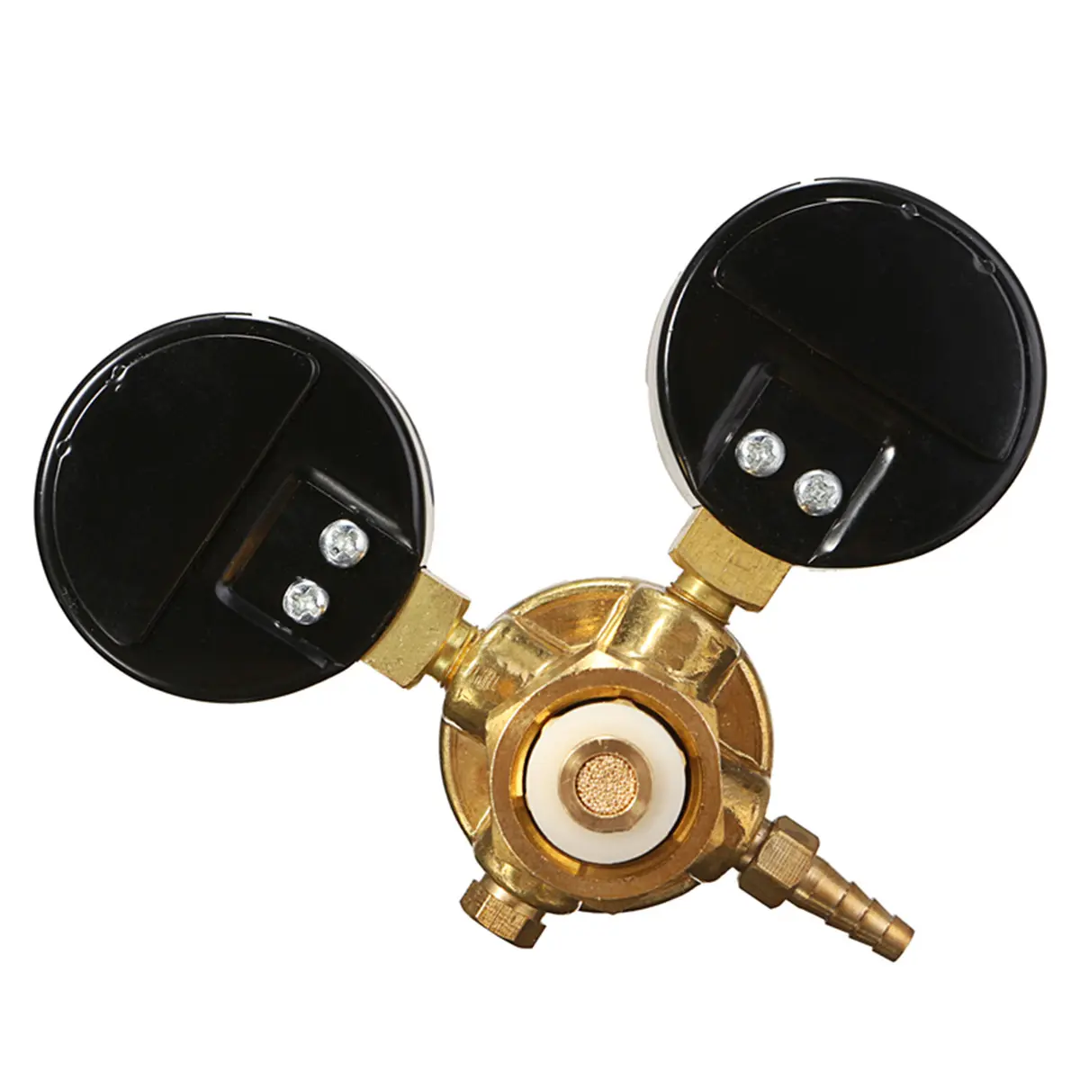 Pressure Regulator Reducer Argon CO2 Welding Twin Gauge Gas Bottle  MIG TIG Welding Flow Meter Control Valve W21.8 1/4 Thread