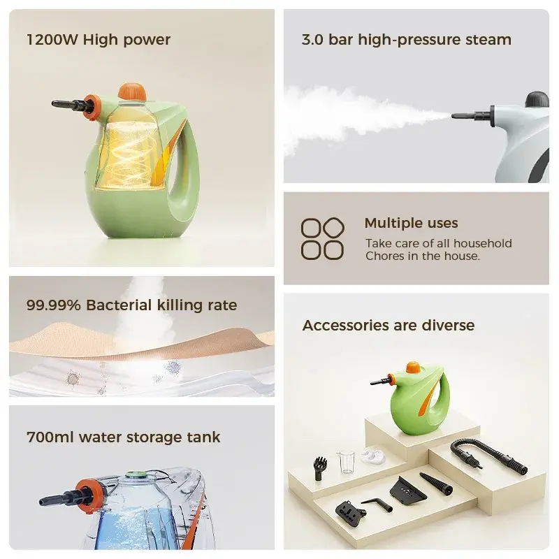 Handheld steam cleaner high pressure Cleaning machine household air conditioner Kitchen Hood cleaner Portable car steam cleaner