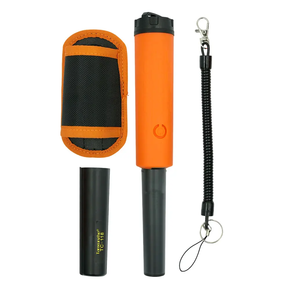 Handheld Metal Detector Metal Pinpointing Rod Detector TC118 Built-in battery Waterproof IP68 Metal Gold Detector Tester
