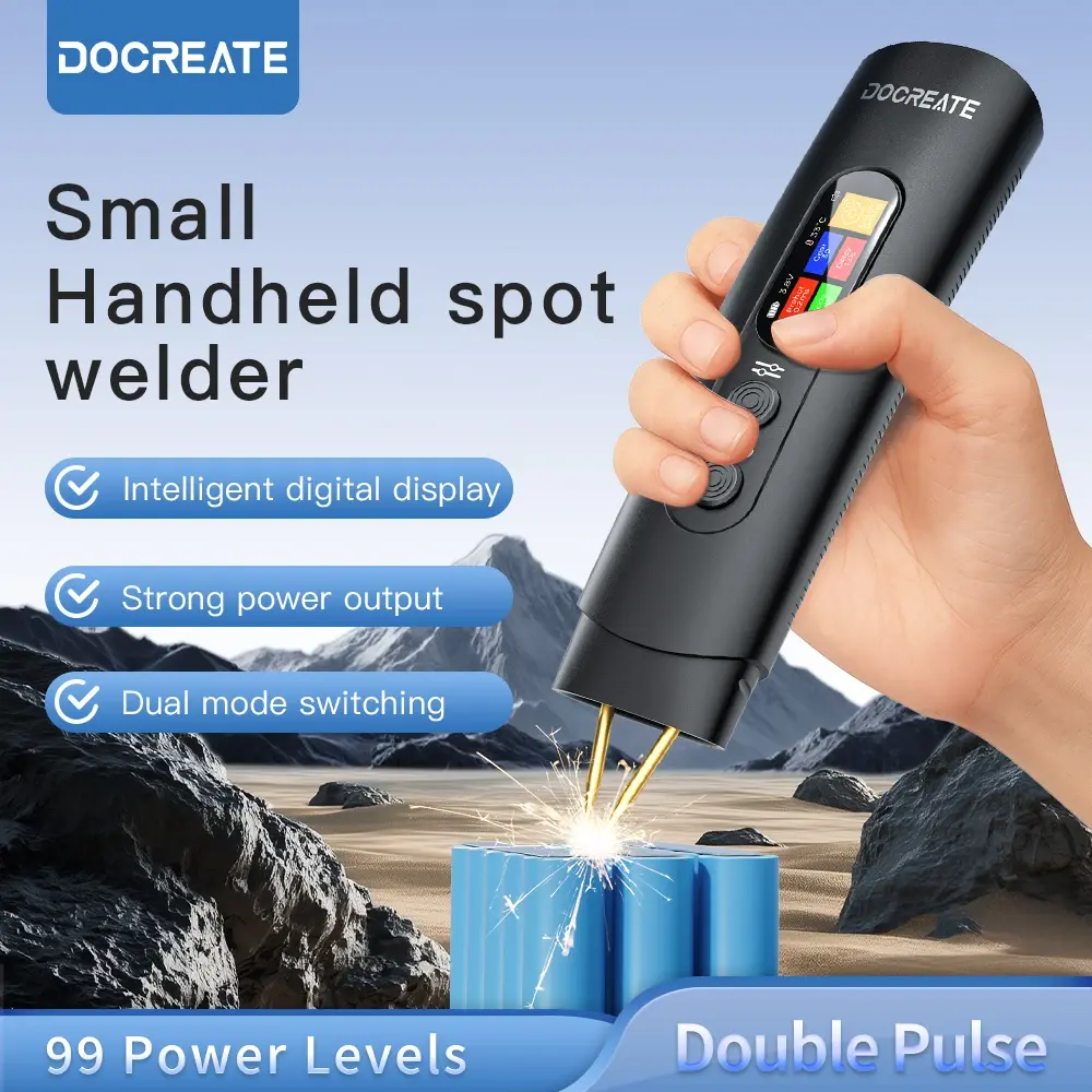 Professional mini handheld spot welding machine DIY household dual pulse adjustable portable battery nickel spot welding machine