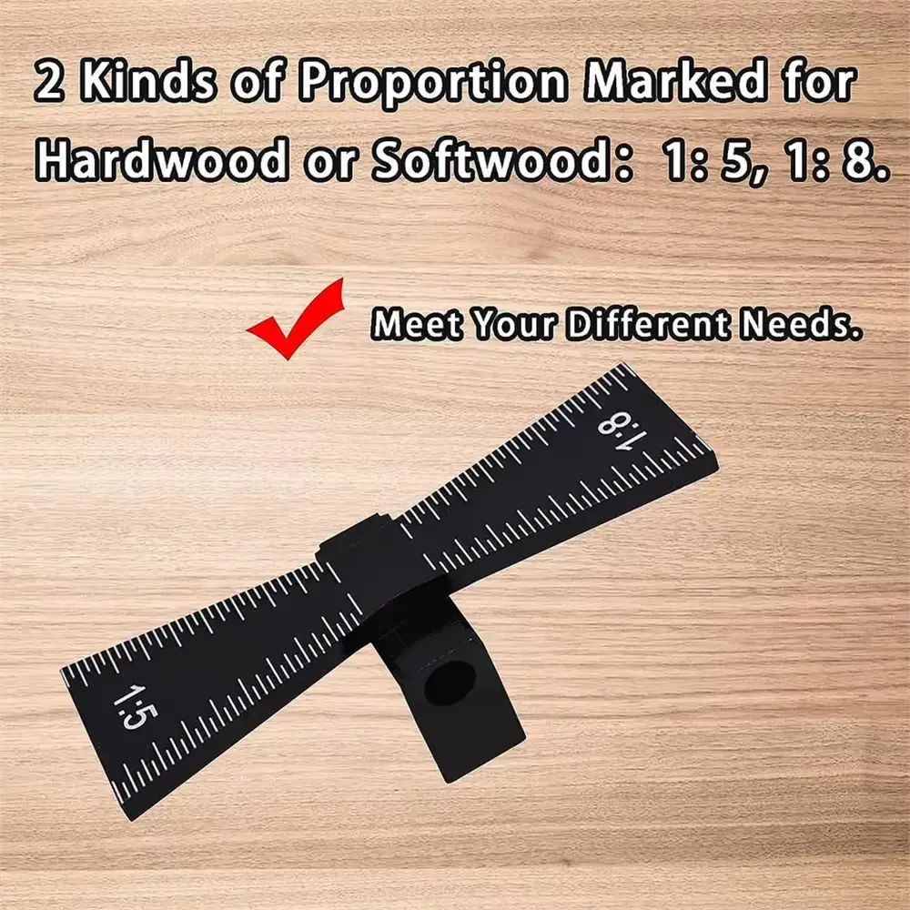 Woodworking Joint Gauges Dovetail Marker Scribers Hole Locators 1:5 and 1:8 Clamping Templates Woodworking Tool Parts