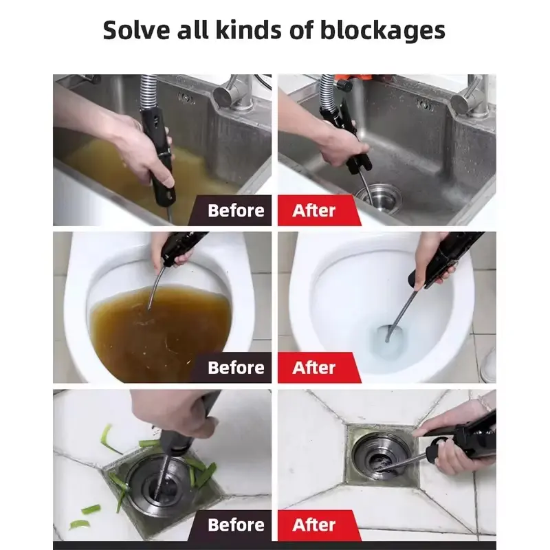 Electric Pipe Dredging Machine 120W/220V R7 Pipe Dredging Cleaner Sewer Floor Leaking Toilet Toilet Bidet Kitchen Dredging Tool