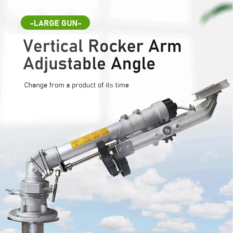 360° Extension Pole Vertical Rocker Sprayer Automatic Rotating Nozzle High range Irrigation Spray Gun Suitable for Garden Farm