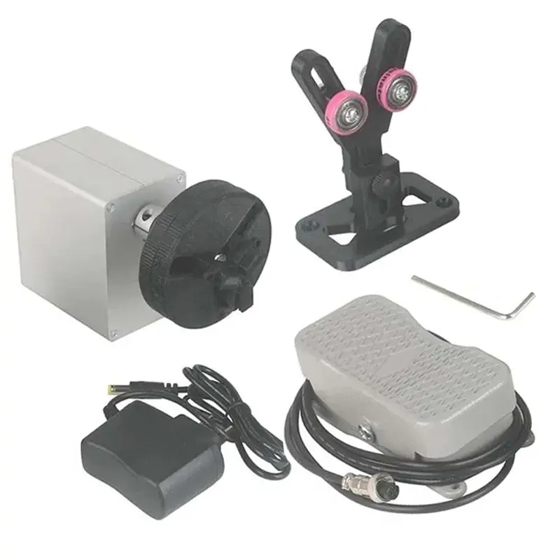 Portable Fishing Rod Winding Machine DIY Fishing Rod Adjustable 0-50RPM Epoxy Resin Spin Coating Machine