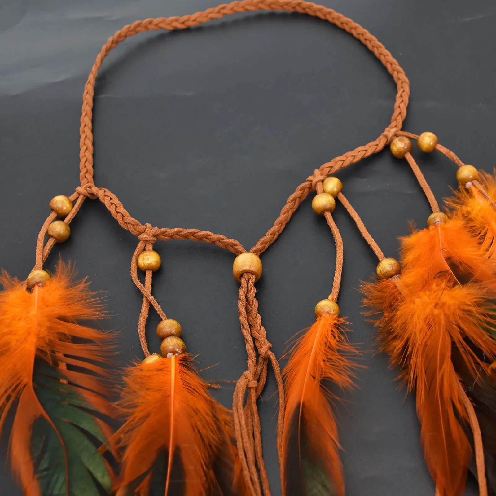 Bohe Plumage Tassel Handband Vintage Bohemian Long Feather Tassel Ethnic Style Feather Headpiece Women Hairstyle Accessories