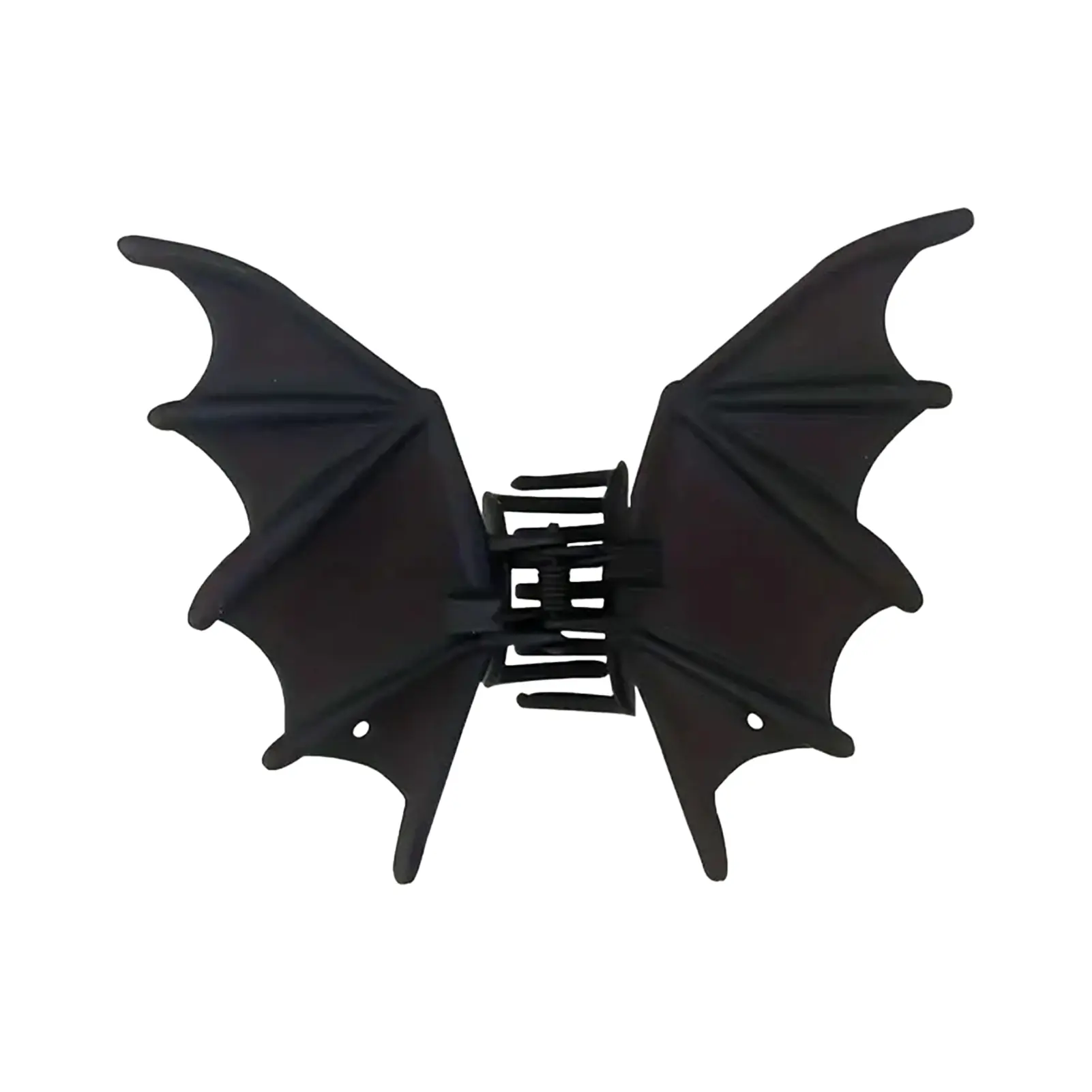 Halloween Matte Black Bat Ponytail Hair Clip Woman Punk Gothic Shark Hair Barrettes Headpiece For Hair Accessory Hair Styling