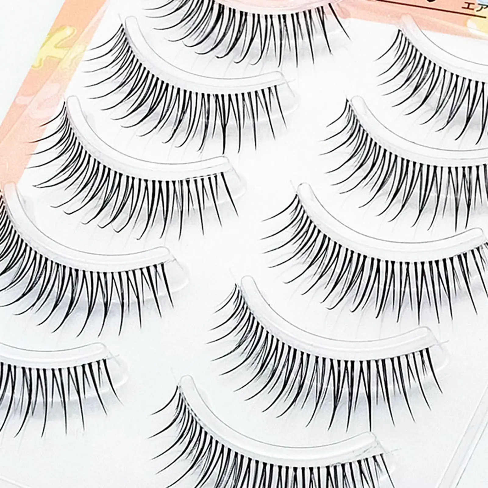 5 Pair False Eyelashes Natural Extension Eye Lashes Slim Sunflower Comic Fairy False Eyelash Women's Makeup Supplies