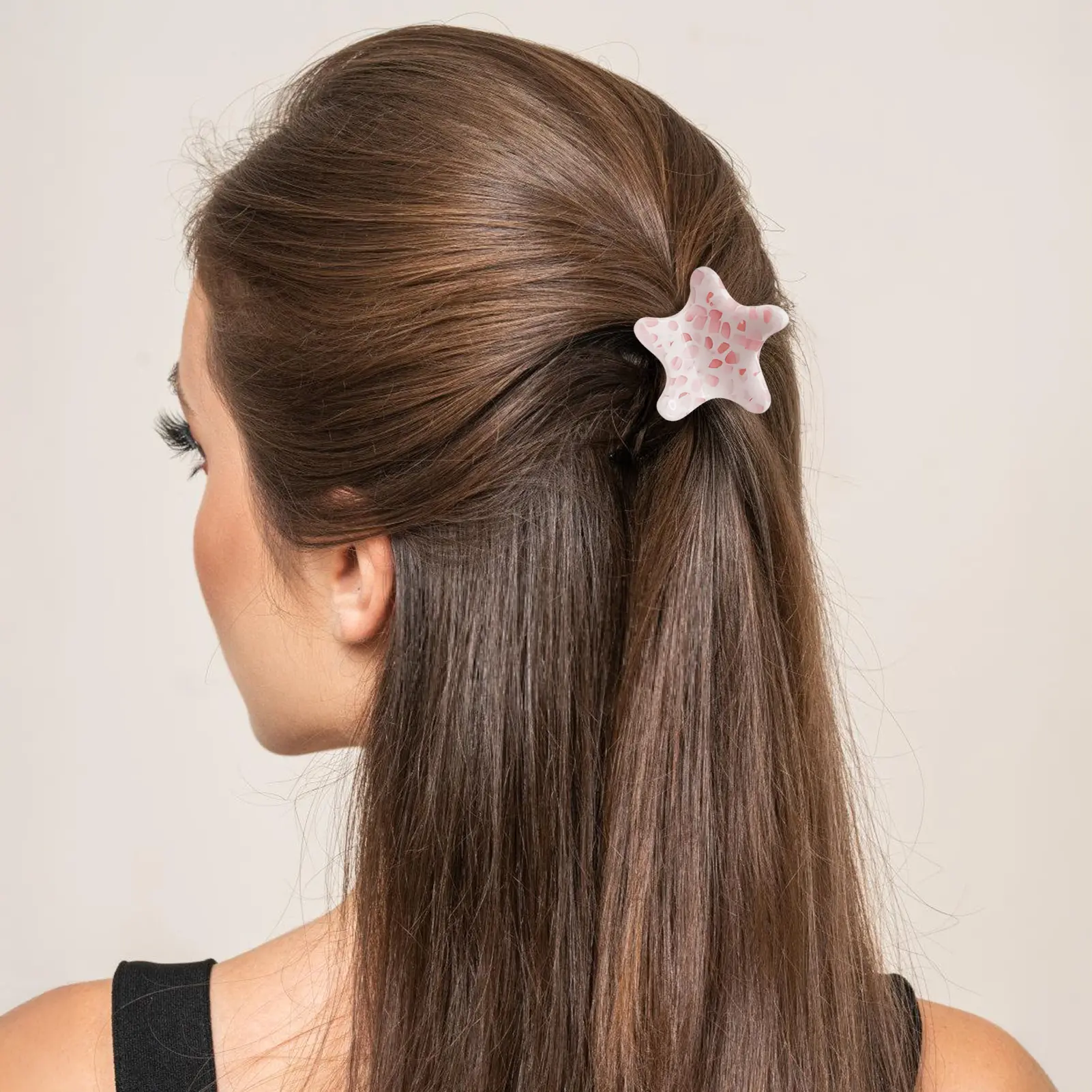 Cartoon Marine Small Animal Hairpins Are Small And Delicate Acetate Pan Hairpins, Horse Tail Half-tied Personality Shark Clips