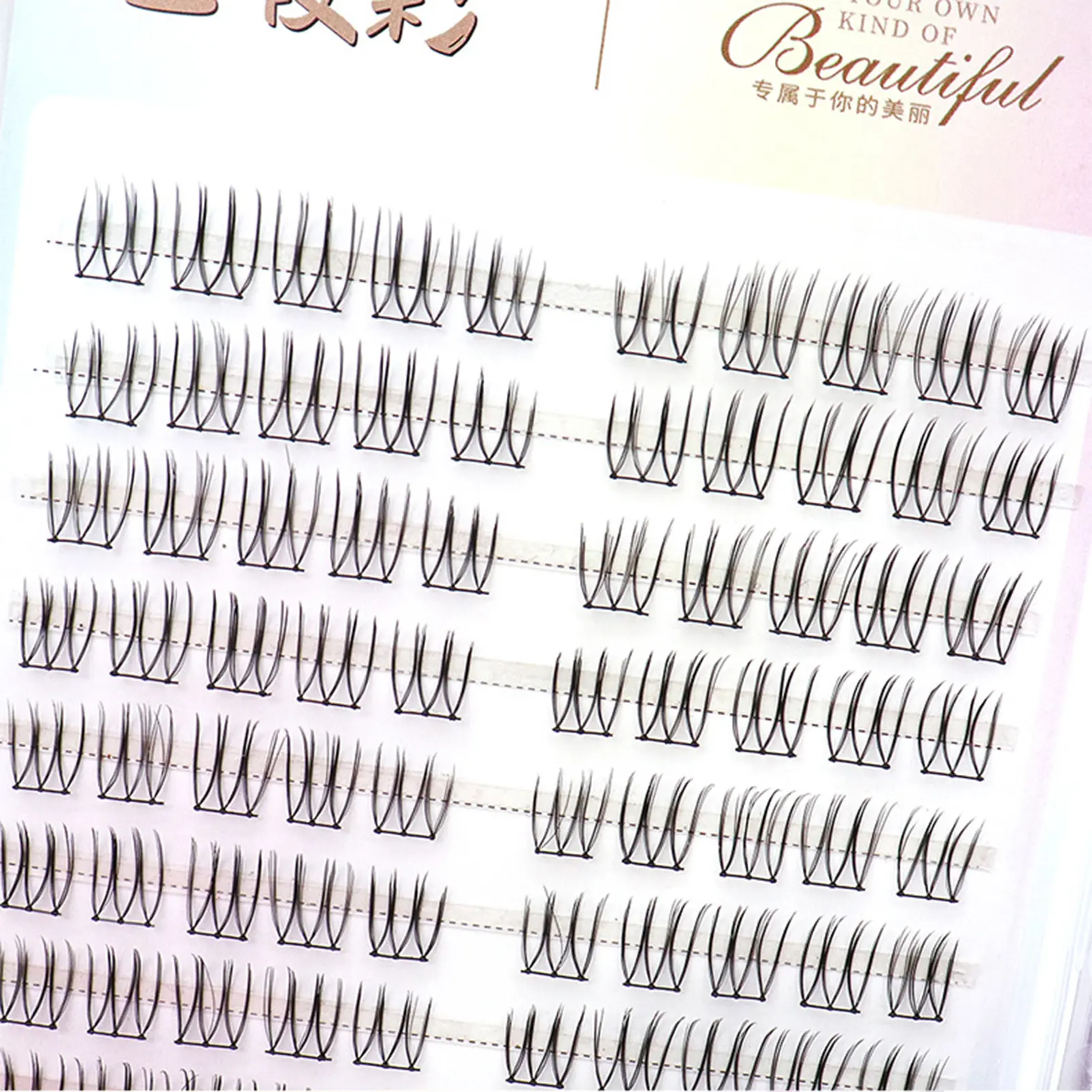 Cosplay Individual Lashes Clusters 3D Effect Individual Lashes Natural False Lashes Extension Beginner Proficients Friendlyc
