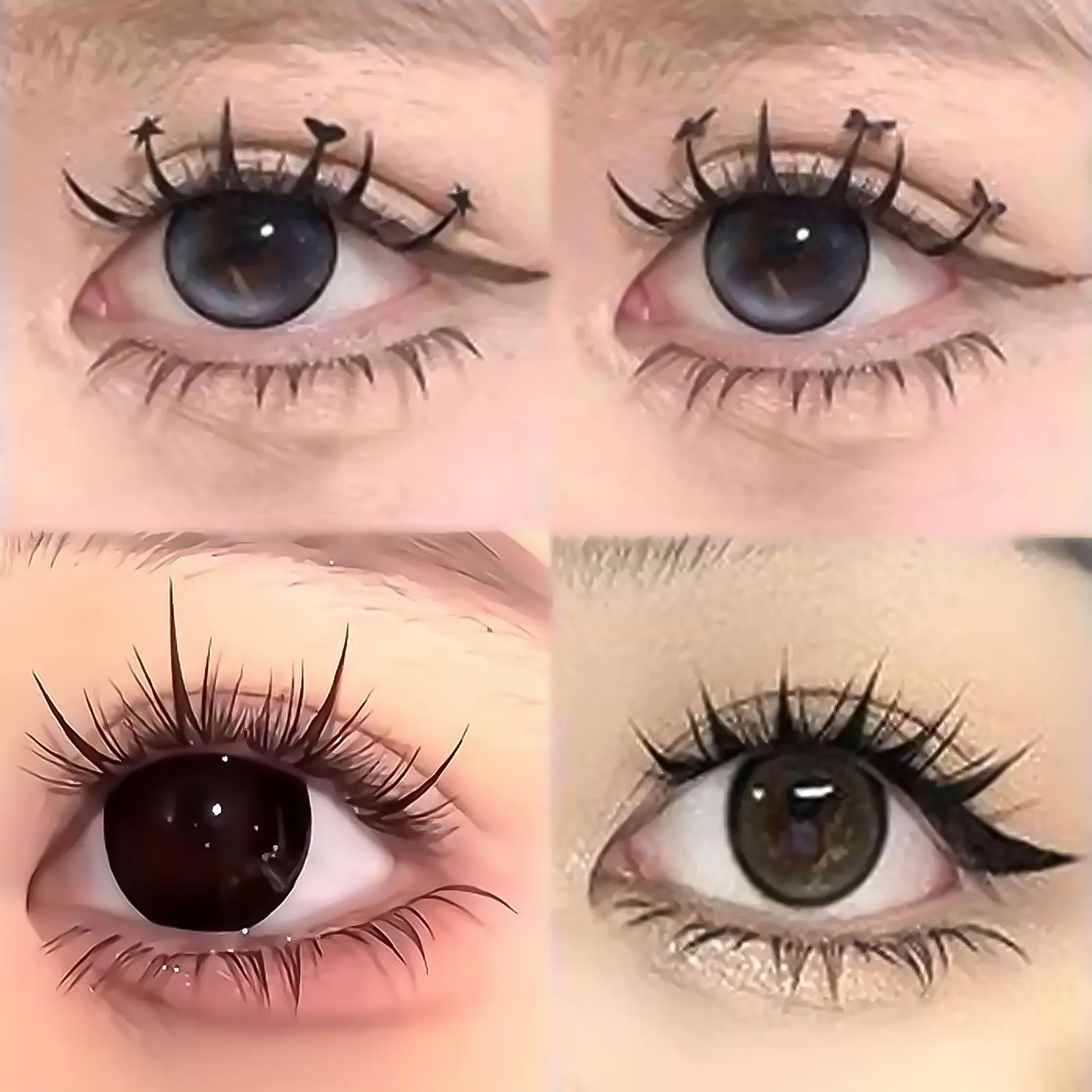 False Eyelashes 9-13mm Press on Lash Clusters Vivid Daily Lash Extension for Woman for Eye-Lifting Effect DIY Makeup Use