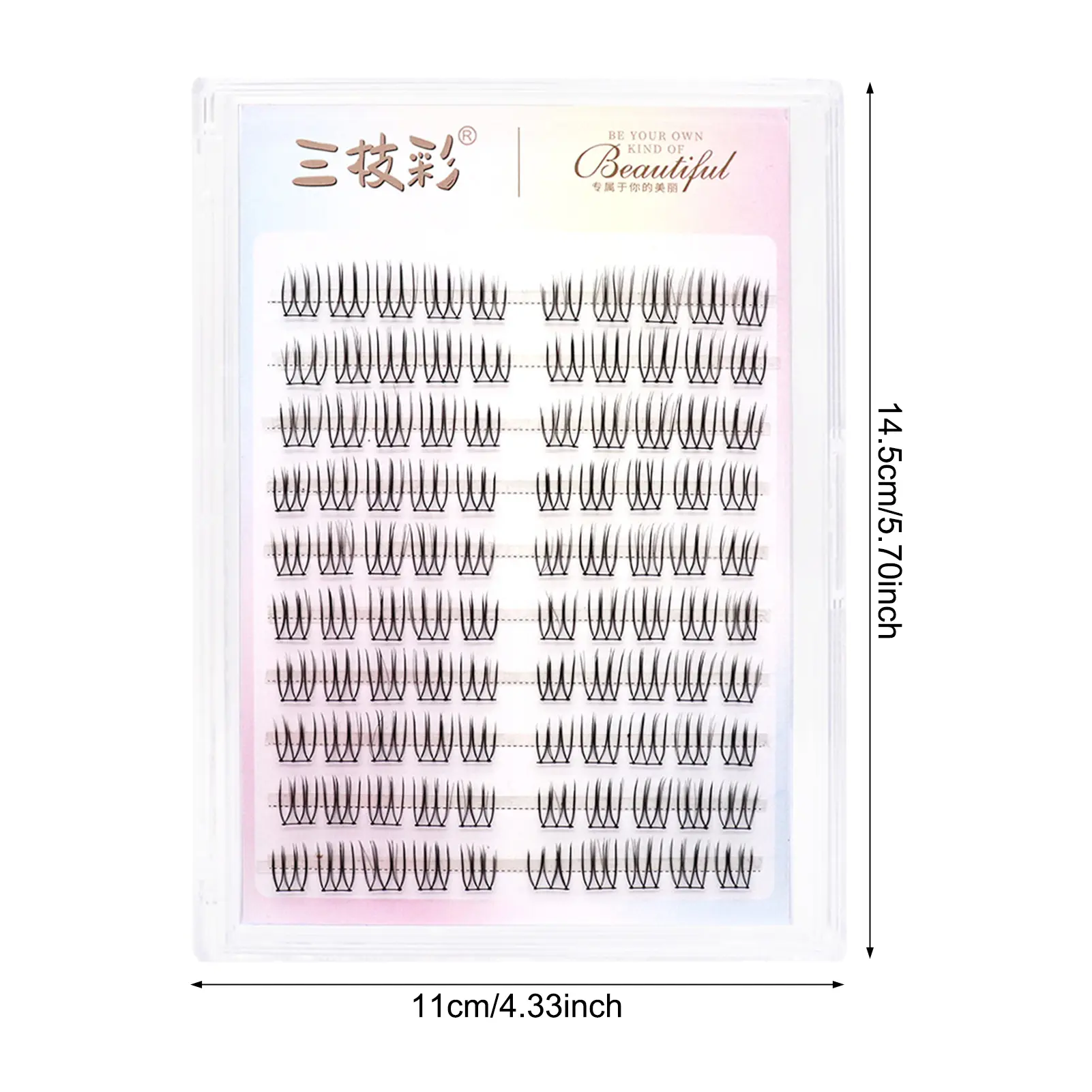 Cosplay Individual Lashes Clusters 3D Effect Individual Lashes Natural False Lashes Extension Beginner Proficients Friendlyc