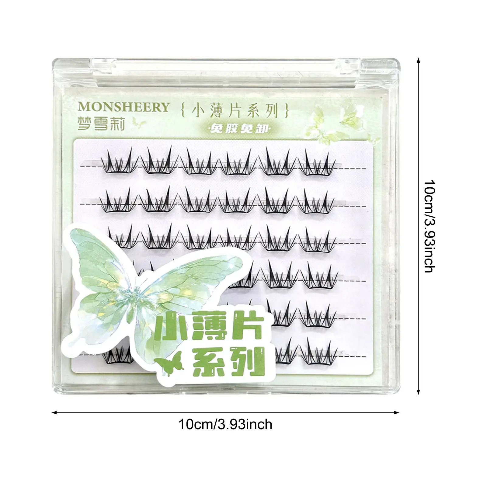 False Eyelashes 9-13mm Press on Lash Clusters Vivid Daily Lash Extension for Woman for Eye-Lifting Effect DIY Makeup Use