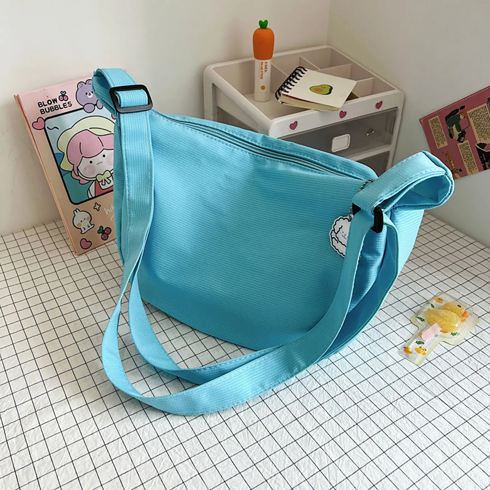 Jiaozi Bao Women Solid Harajuku All-match Simple Multifunctional Handbags Large Capacity Cross Body Bags For Women Teens Purse