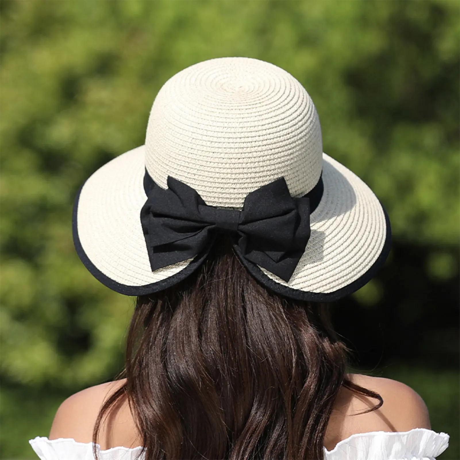 Summer Girls Sun Hats Summer Beach Straw Sun Hat Beach Vacation Sun Protection Sun Hats for Outdoor Sports Hiking Travel