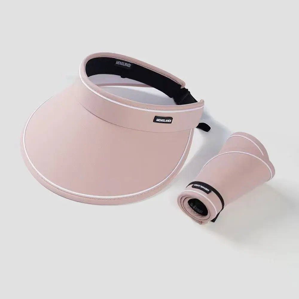 Women Summer Wide Brim Sun Hat Outdoor Ponytail Empty Top Uv Protection Cap Female Lady Tour Beach Foldable Sunscreen Hats