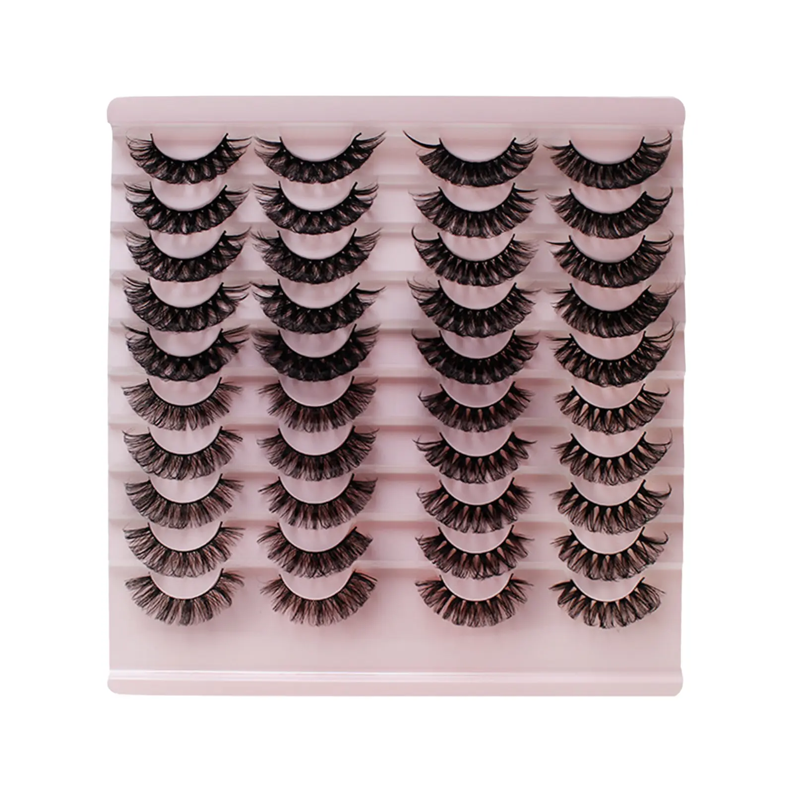 20 Pairs False Eyelashes Light Long-Lasting Segmented Lashes for Themed Party Stage Makeup Woman Naturally Makeup Tools