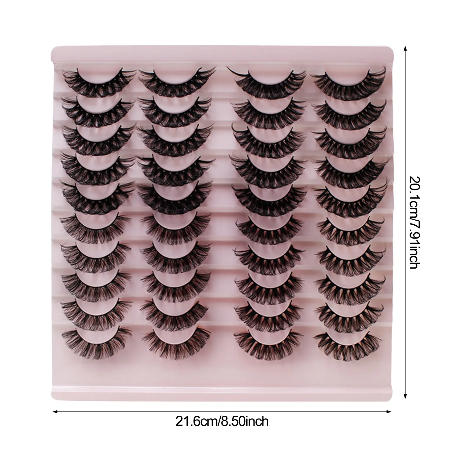 20 Pairs False Eyelashes Light Long-Lasting Segmented Lashes for Themed Party Stage Makeup Woman Naturally Makeup Tools