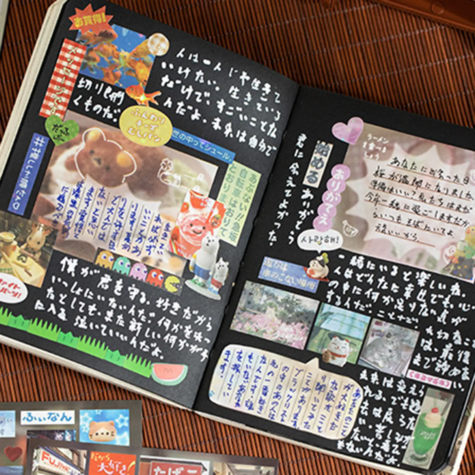 Sticker Book DIY Vintage Classic Sticker Book Easy to Peel Star Film Matte Film Glossy Film Materials for Art Craft Journaling