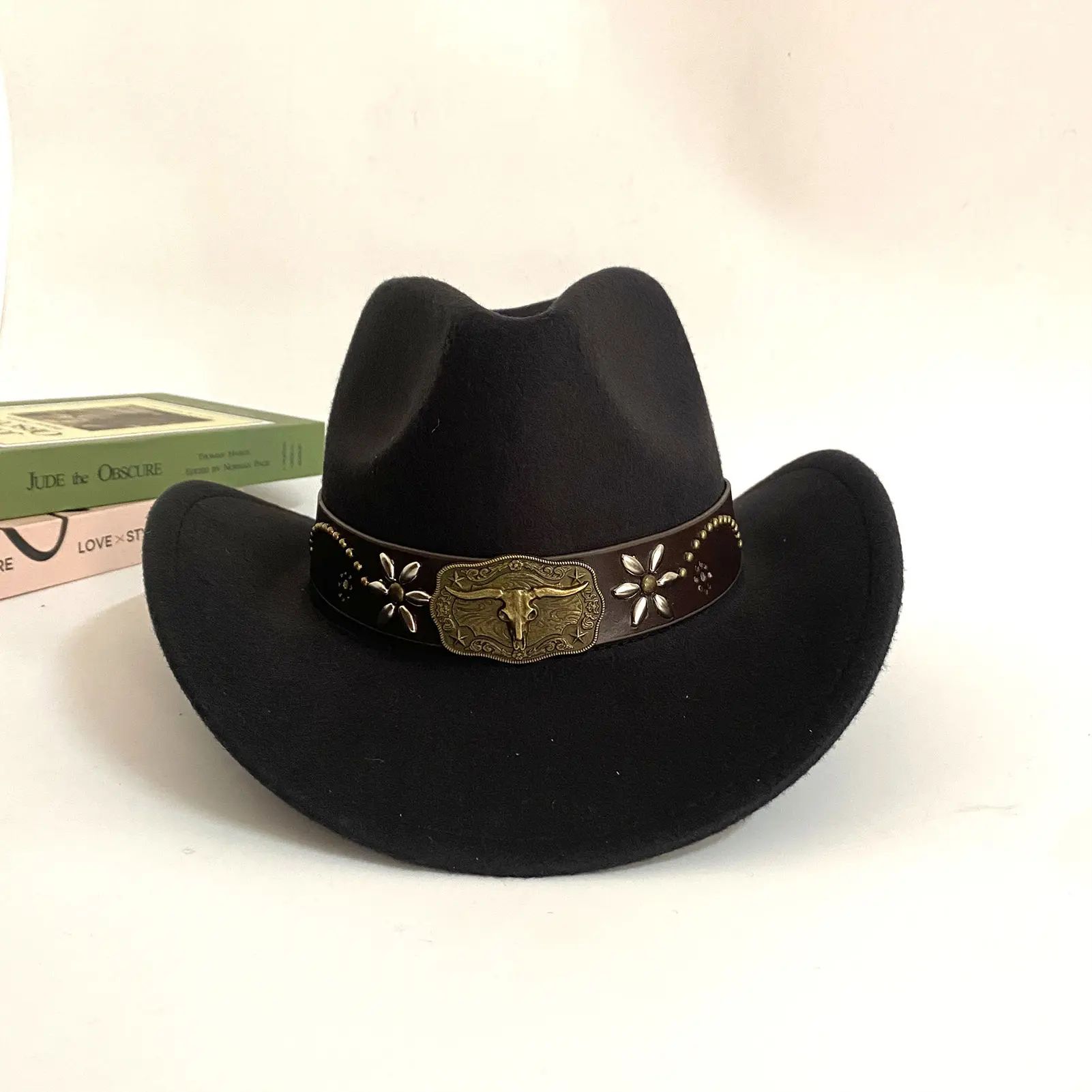 Vintage Western Cowboy Hat Classic Western Cowboy Hats Western Style Cowboy Cowgirl Hats for Travel Fishing Hiking Summer