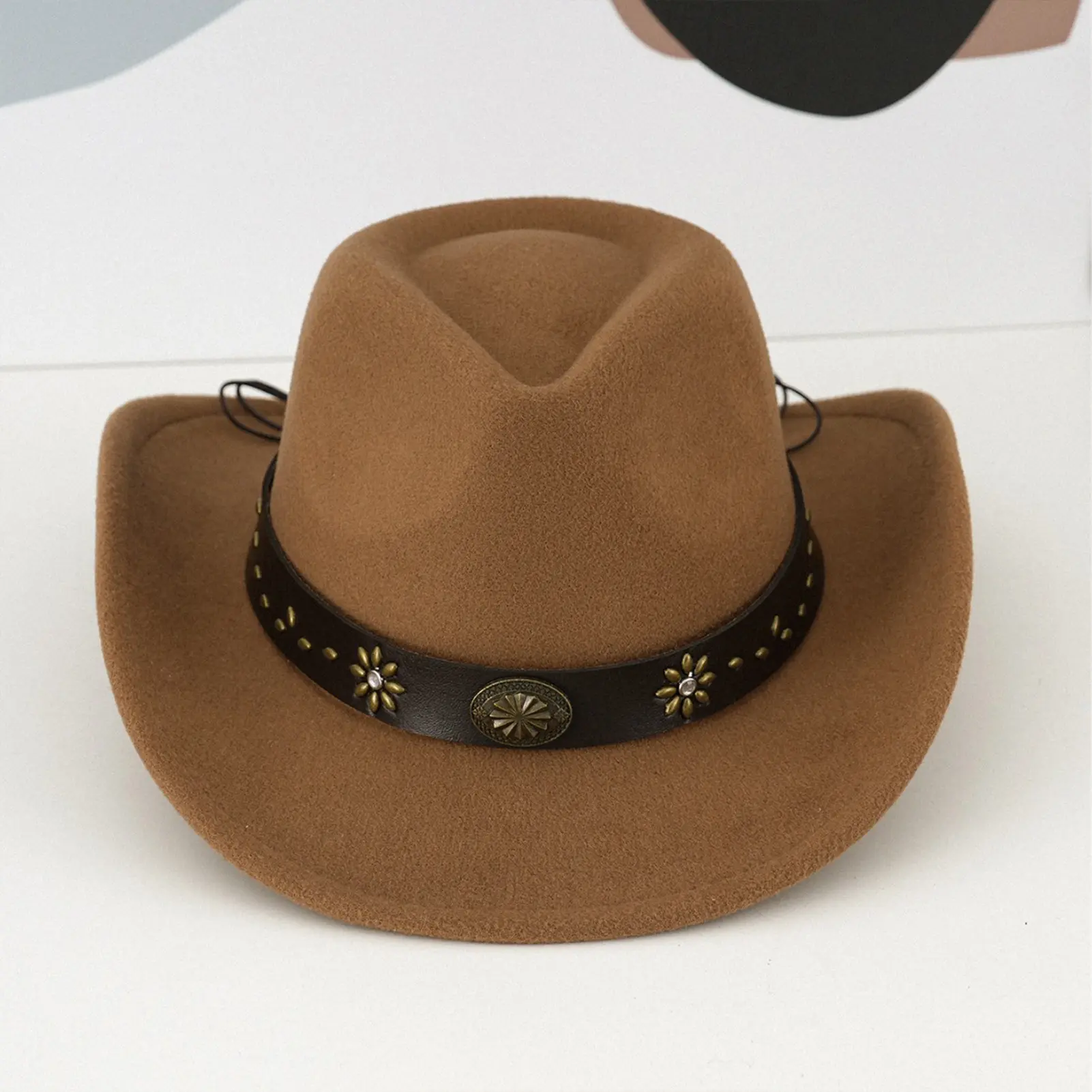 Vintage Western Cowboy Hat Classic Western Cowboy Hats Western Style Cowboy Cowgirl Hats for Travel Fishing Hiking Summer