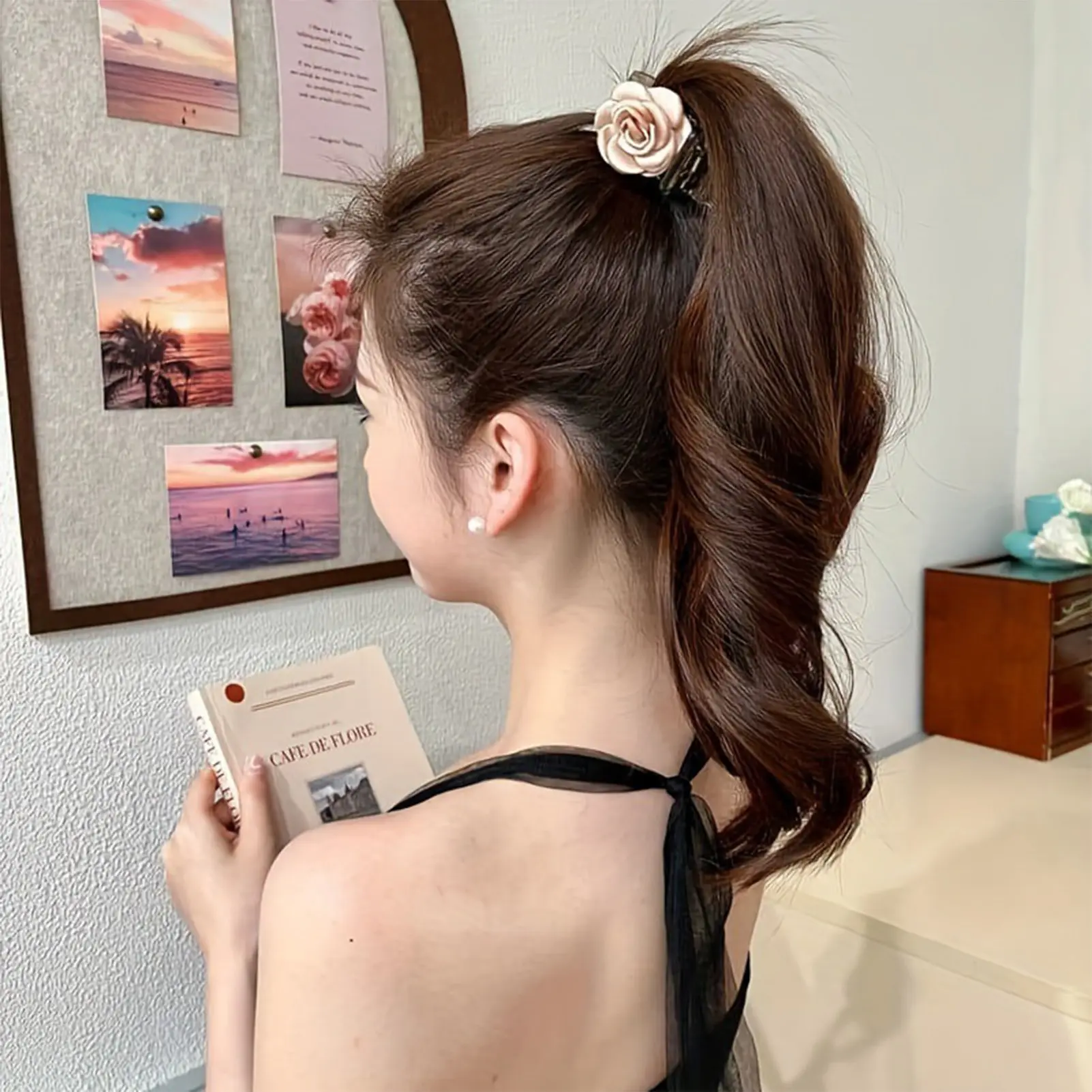 Hairpin Medium Claw High Ponytail Shark Durable Non-slip Grip Birthday Valentine's Day Gift Versatile Hair Styling Tool