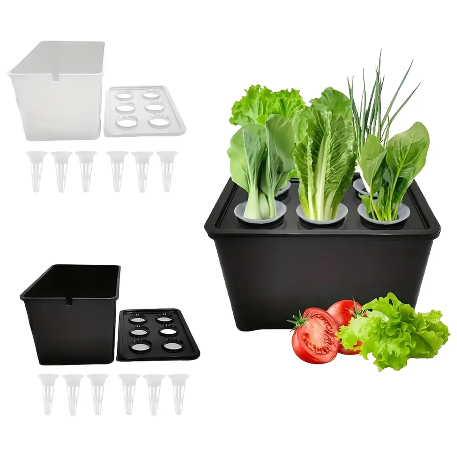 Plant Grower Box Indoor Hydroponic Boxes Nursery Pots Set With Seedling Cups For Plants Herb Garden Planting Container