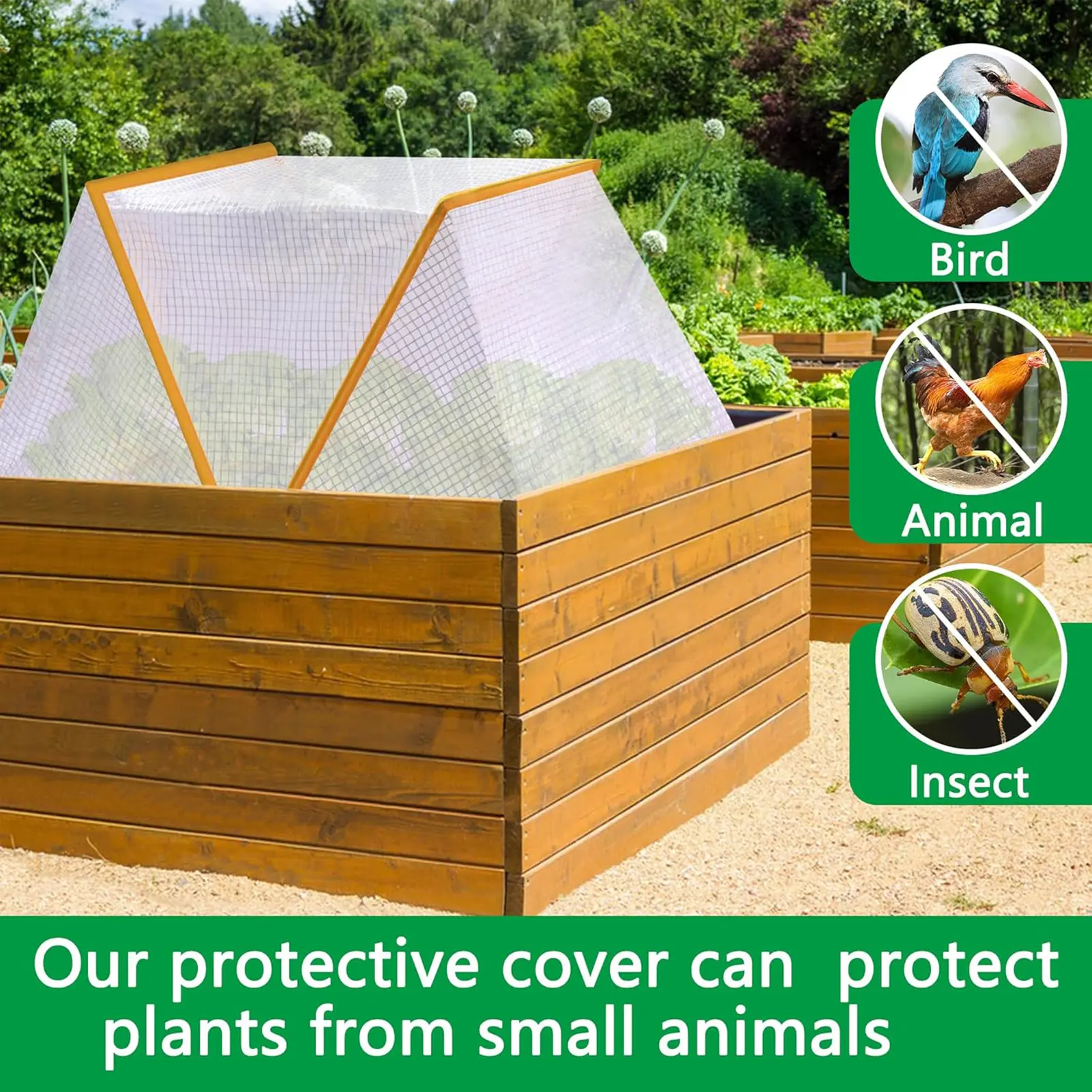 Greenhouse Garden Protector With Reusable Sowing Cover For Plant Windproof And Antifreeze Vegetable Sowing Cover Green Plants