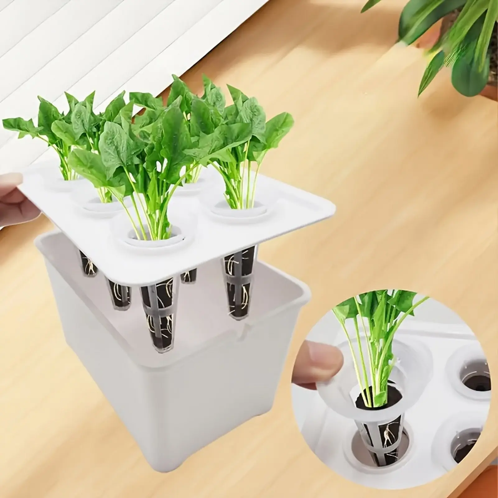 Plant Grower Box Indoor Hydroponic Boxes Nursery Pots Set With Seedling Cups For Plants Herb Garden Planting Container