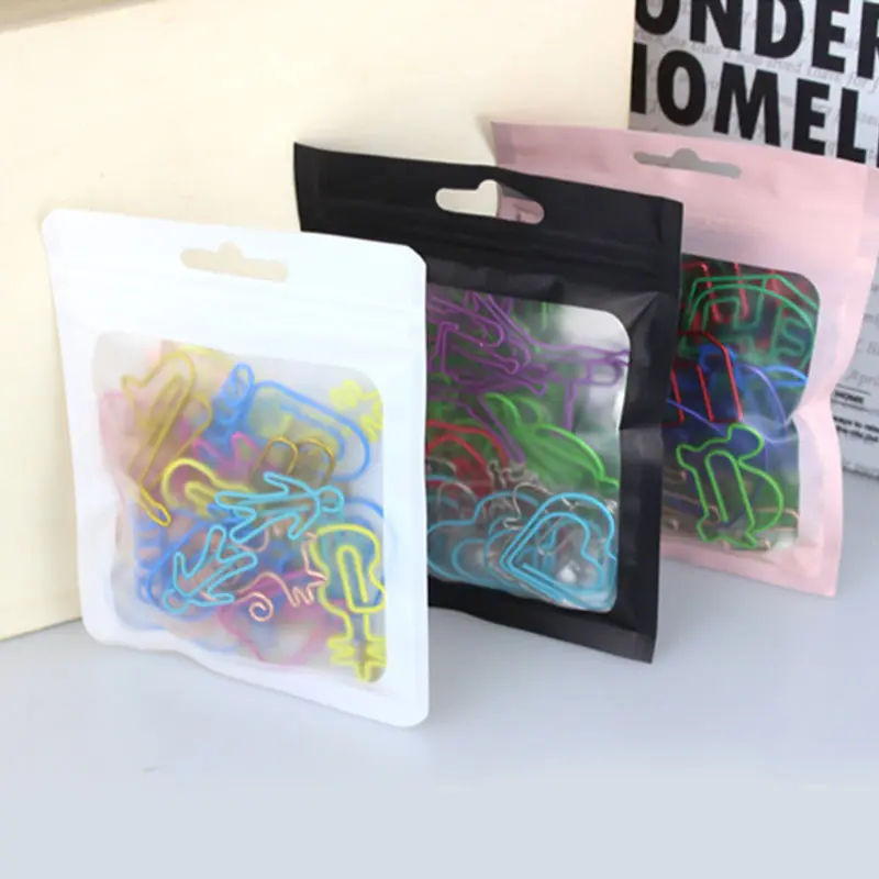 60pcs 2 set Kawaii Paper Clips Bookmark Stationery Scrapbook Gadget School Supplies Office Cute Desk Orgainzer Accessories