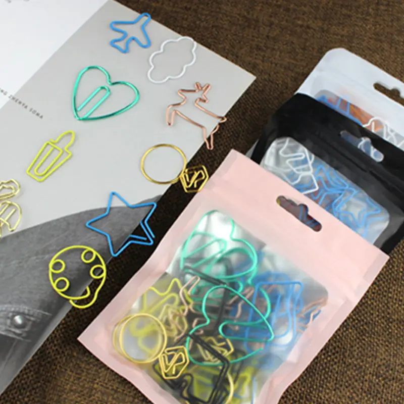 60pcs 2 set Kawaii Paper Clips Bookmark Stationery Scrapbook Gadget School Supplies Office Cute Desk Orgainzer Accessories