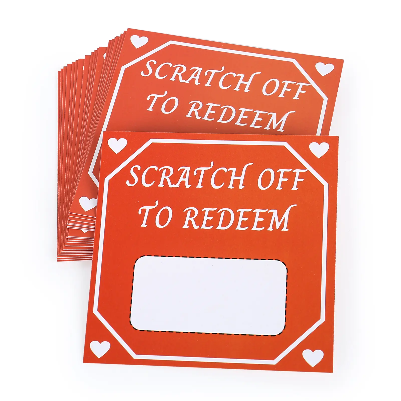 10/20pcs Valentines Scratch Off Cards Custom Coupon DIY Surprise Gift 2025 Greeting Cards for Anniversary Birthday Wedding